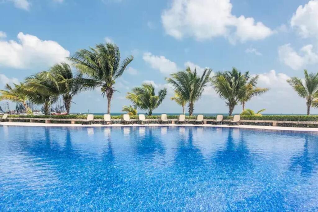 Reef Beachfront 3Bdr Apartment By Casa Paraiso Cancun Luaran gambar